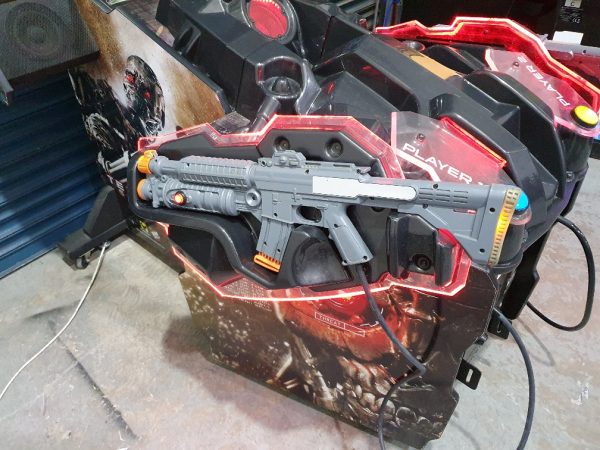 Terminator Salvation themed shooting game controller mount