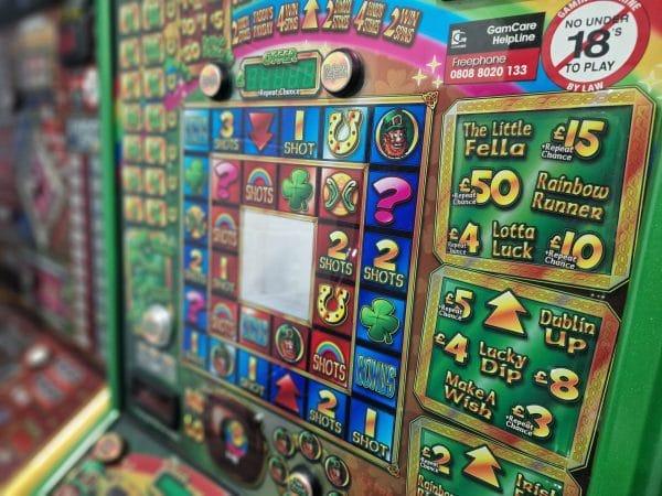 Luck of The Irish £100 Jackpot Pub Fruit Machine